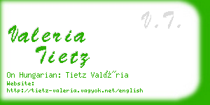 valeria tietz business card